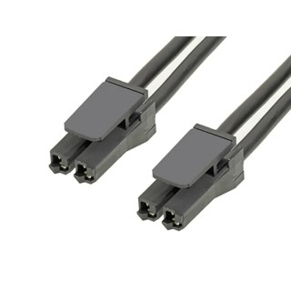 Molex Wire to Board Cable 2 Way Female Super Sabre Connector, Nylon Jacket, 300mm, 600V 216010-1022