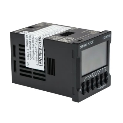 Omron Digital Counter 6 Digit LCD Backlit Flush Mount 24V AC 60Hz H7CC