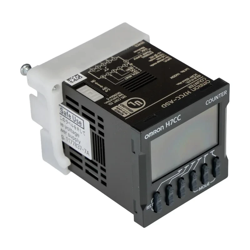 Omron Digital Counter 6 Digit LCD Display 24V AC 60Hz Flush Mount H7CC-ASD