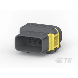 TE Connectivity HDSCS Fibreglass Reinforced Polybutylene Terephthalate Male 8 Way Housing for Male Terminals 1-1564522-1