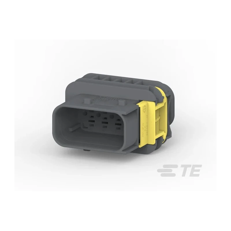 TE Connectivity HDSCS Fibreglass Reinforced Polybutylene Terephthalate Male 8 Way Housing for Male Terminals 1-1564522-1
