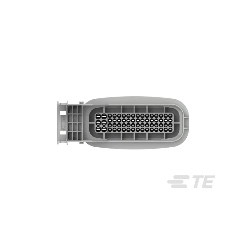TE Connectivity LEAVYSEAL Fibreglass Reinforced Polybutylene Terephthalate Male 62 Way Housing for Male Terminals 2-1718324-1