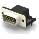 TE Connectivity 15 Way Right Angle 2.29 mm Pitch D-Sub PCB Connector with Board Lock Male 2311774-1