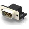 TE Connectivity 15 Way Right Angle 2.29 mm Pitch D-Sub PCB Connector with Board Lock Male 2311774-1
