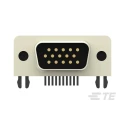 TE Connectivity 15 Way Right Angle 2.29 mm Pitch D-Sub PCB Connector with Board Lock Male 2311774-1