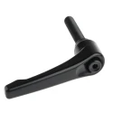 RS PRO Clamping Lever, M12 Thread Size x 63 mm Thread Length, Die Cast Zinc Handle, Steel Shaft, Black 478-135