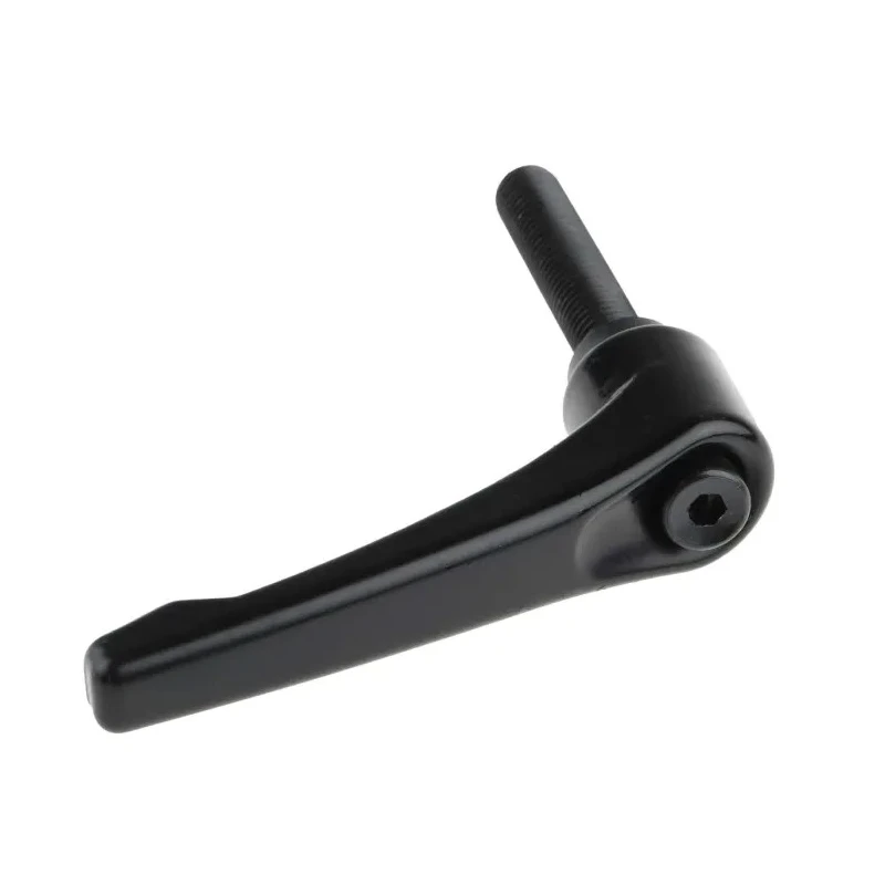 RS PRO Clamping Lever, M12 Thread Size x 63 mm Thread Length, Die Cast Zinc Handle, Steel Shaft, Black 478-135