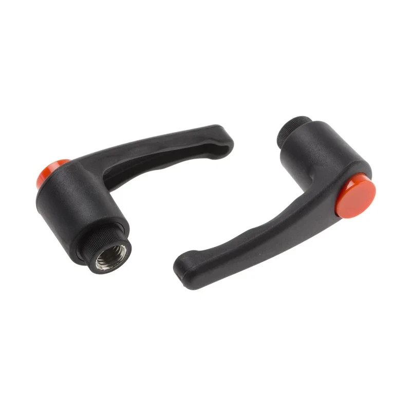 RS PRO Stainless Steel Clamping Lever M12 x 18 mm Thermoplastic Handle Black 83mm 478-393