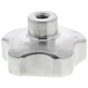 RS PRO Silver Aluminium Multiple Lobes Clamping Knob Threaded Hole 40 mm Diameter 20 mm Thread Length 478-541