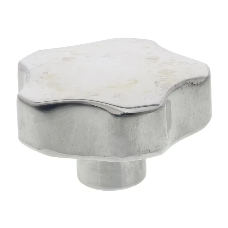 RS PRO Silver Aluminium Multiple Lobes Clamping Knob Threaded Hole 40 mm Diameter 20 mm Thread Length 478-541