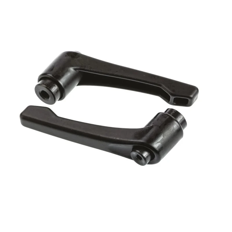 RS PRO Steel Clamping Lever M6 x 10 mm Black Die Cast Zinc Handle Steel Insert 478-539