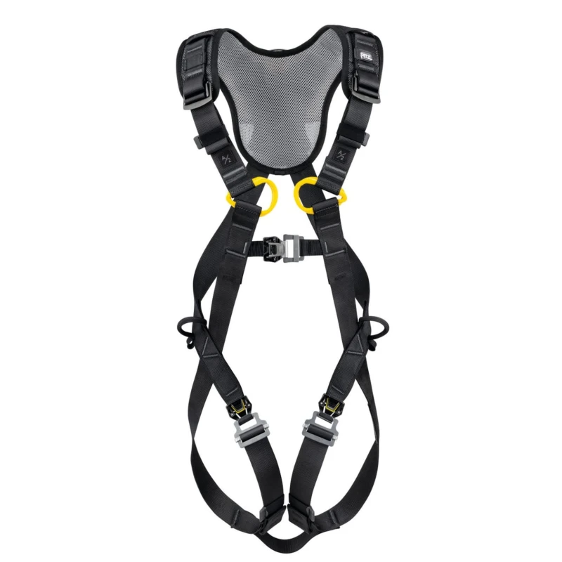 Petzl Safety Harness 100 kg Max Capacity Size 1, Polyester/Steel/Aluminium, Yellow Black C073CA01