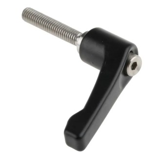 RS PRO Stainless Steel Clamping Lever, M6 x 32 mm, Die Cast Zinc Handle, Steel Shaft 478-860