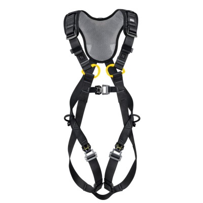 Petzl Safety Harness 100 kg Max, Harness Size 2, Yellow Black Polyester Nylon Strap with Steel Aluminium Buckles C073CA02