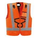 Petzl Safety Harness, Harness Size 1, Weight Capacity 380 kg, Orange Color, EN 813:2008, EN 361:2002, Model C073HA00