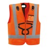 Petzl Safety Harness, Harness Size 1, Weight Capacity 380 kg, Orange Color, EN 813:2008, EN 361:2002, Model C073HA00