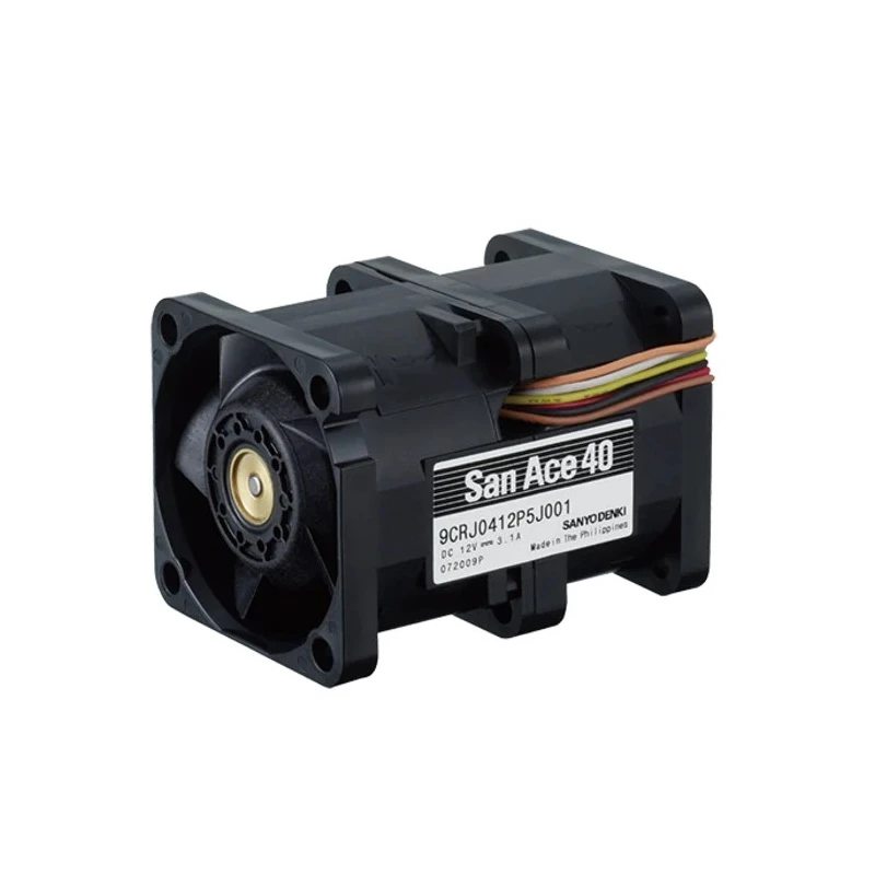 Sanyo Denki San Ace Series Axial Fan 12V DC 37.2W 3.1A 36200 RPM 40mm Square Frame 9CRJ0412P5J001
