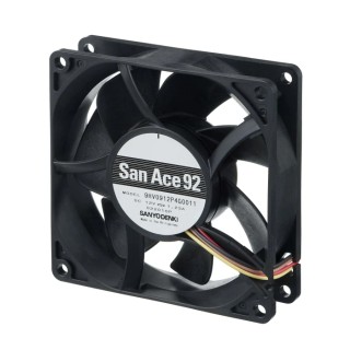 Sanyo Denki San Ace Series Axial Fan 24V dc 9HV0924P4H001 6050 rpm 92 mm Square Frame Ball Bearing