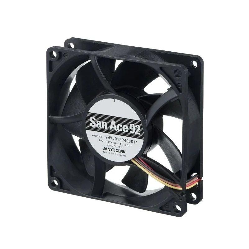 Sanyo Denki San Ace Series Axial Fan 24V dc 9HV0924P4H001 6050 rpm 92 mm Square Frame Ball Bearing