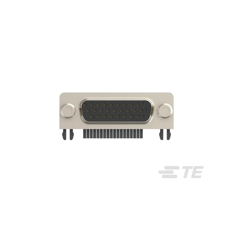 TE Connectivity HD22 26 Way Right Angle 2.29 mm Pitch PCB D-Sub Connector with Board Lock Female HD22