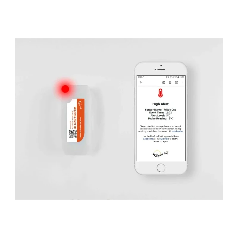Lascar Temperature & Humidity Data Logger WiFi Wireless Alert TH Battery Powered IP5X LCD Alarm WIRELESS ALERT-TH