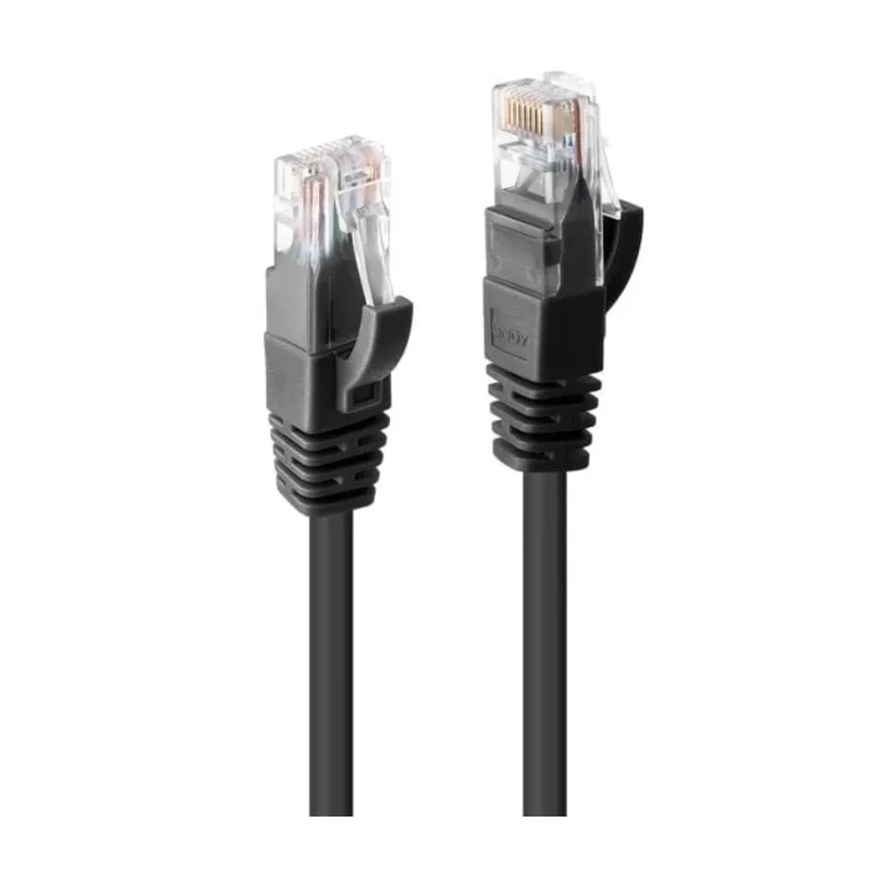 Lindy Electronics Cat6 Ethernet Cable 5 m Black RJ45 Male to RJ45 Male U/UTP PVC Cat6