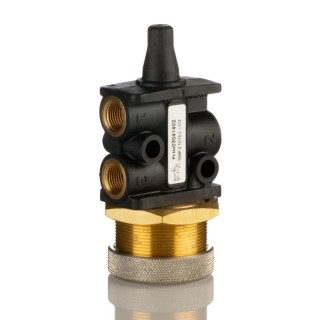 Norgren Button Mechanical Valve 304 Series, G 1/8 Port, 3/2 Function, Polyamide Body, Black Button, Model 03041402