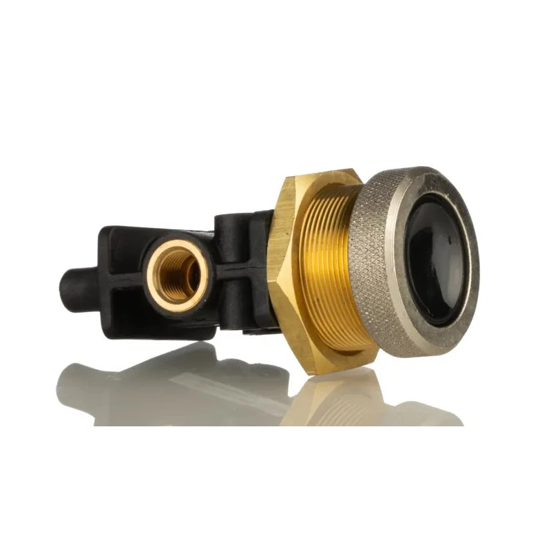 Norgren Button Mechanical Valve 304 Series, G 1/8 Port, 3/2 Function, Polyamide Body, Black Button, Model 03041402