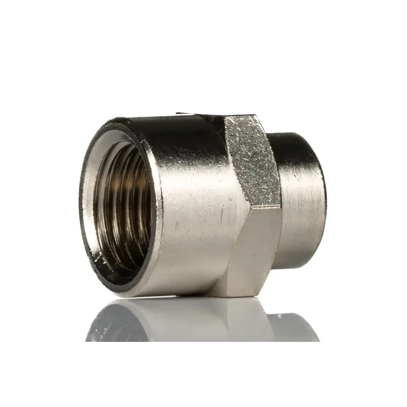 Norgren Nickel Plated Brass Pneumatic Fitting 1/4 in G Female Thread to G 1/8 in Threaded, Series 16 160222818