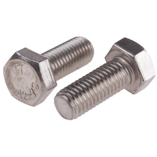 RS PRO Stainless Steel Hex Bolt M12 x 30 mm DIN 933 520-330