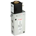 Norgren Solenoid Pilot Valve Anodised Aluminium Body 1/4 in G Port Size, 10 bar Pressure, 3000 L/min Flow 2636000024602400