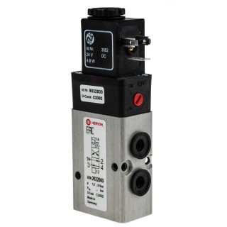 Norgren Pneumatic Solenoid Valve 4/2 Indirect Solenoid Solenoid/Spring G 1/8 24V dc 2622000305202400