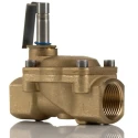 Buschjost Brass Body 2-Port Normally Closed Solenoid Valve 230V, 24V, 3/4 in Threaded Connection 8240300.9100.00000