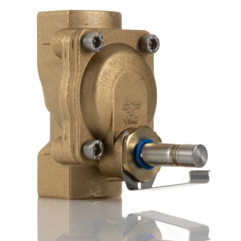 Buschjost Brass Body 2-Port Normally Closed Solenoid Valve 230V, 24V, 3/4 in Threaded Connection 8240300.9100.00000