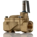 Buschjost Brass Body 2-Port Normally Closed Solenoid Valve 230V, 24V, 3/4 in Threaded Connection 8240300.9100.00000