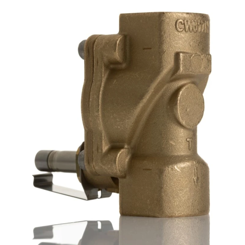 Buschjost Brass Body 2-Port Normally Closed Solenoid Valve 230V, 24V, 3/4 in Threaded Connection 8240300.9100.00000