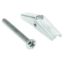 RawlPlug Carbon Steel Spring Toggle Cavity Fixing Zinc Plated 14 mm Fixing Hole Diameter R-SPO-05050