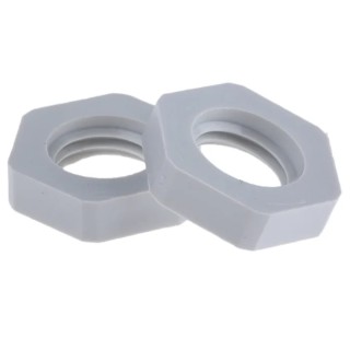 SIB Grey Fibreglass Reinforced Polyamide Cable Gland Locknut M12 Thread G4312010