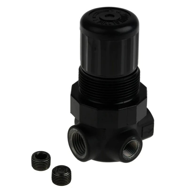 Norgren Pneumatic Regulator G 1/4, Brass Body, 0.3 to 10 bar, Max Operating Temp 65°C R07-205-RNMG
