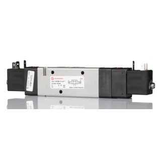 Norgren Pneumatic Solenoid Valve 5/3 Valve Function 1/8 to 1/2 in Port Size Die Cast Aluminium Body 24V 2W V61B611A-A213J