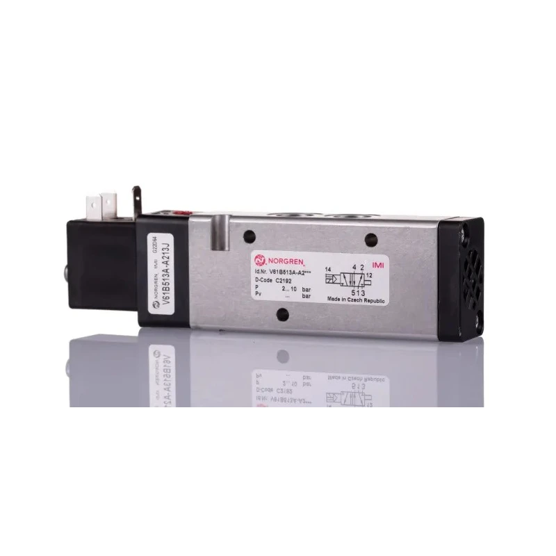 Norgren Pneumatic Solenoid Valve 5/2 Function Die Cast Aluminium Body 24V 2W Power V61B513A-A213J