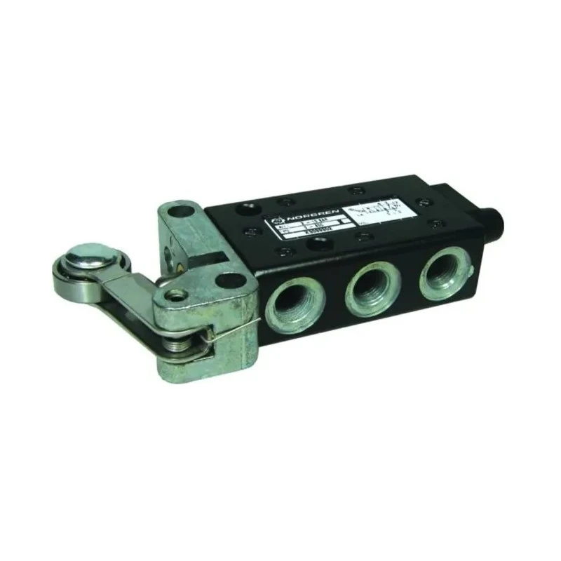 Norgren Roller Lever Mechanical Valve X303 Series 2.5 mm, 5 Ports, 2 Positions, Zinc Body, 10 bar Pressure, 335 X3039302