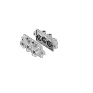 Norgren Pneumatic Valve Sub-Base Aluminium Body 3/8 in Port Size CQM/22152/3/22