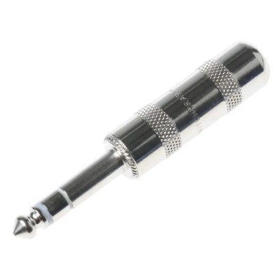 Switchcraft 6.35 mm Cable Male Stereo Jack Connector 500V Nickel Plating Brass Housing 297