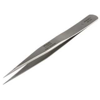RS PRO 120mm Stainless Steel Standard Tweezer with Anti-Magnetic and Anti-Acid Properties 238-6283