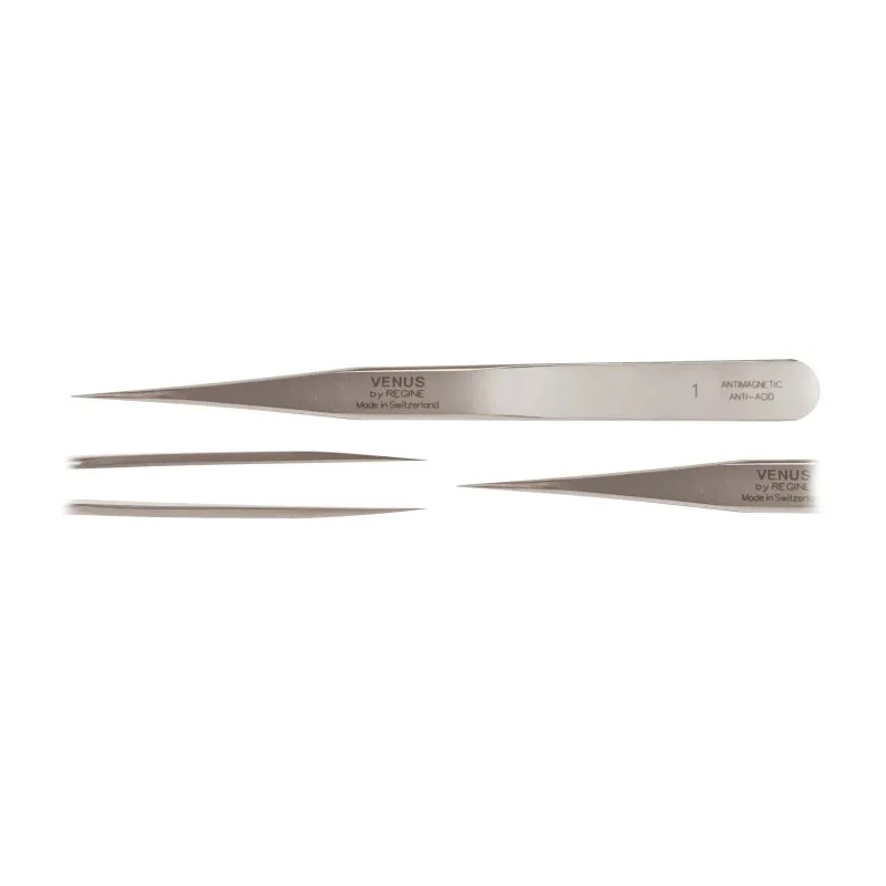 RS PRO 120mm Stainless Steel Standard Tweezer with Anti-Magnetic and Anti-Acid Properties 238-6283