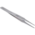 RS PRO Stainless Steel Rounded, Flat Tweezer 120mm 238-6255