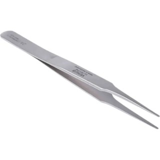 RS PRO Stainless Steel Rounded, Flat Tweezer 120mm 238-6255