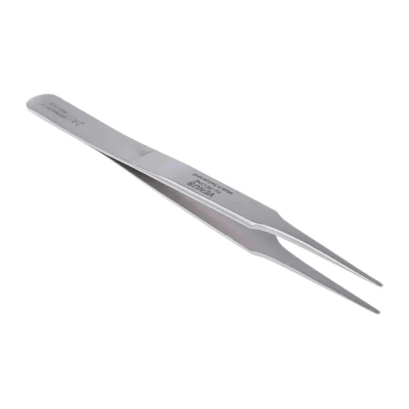 RS PRO Stainless Steel Rounded, Flat Tweezer 120mm 238-6255
