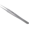 RS PRO Stainless Steel Rounded, Flat Tweezer 120mm 238-6255